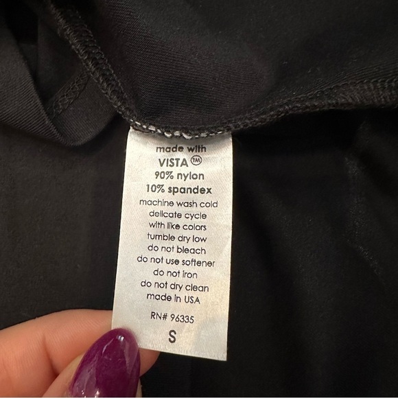 Susana Monaco Angle Cutout Long Sleeve Black Top size S - Picture 7 of 7